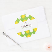 Sticker Étiquette de Jacquard de golf Preppy (Enveloppe)