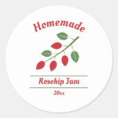 Sticker Étiquette de jam Rosehip modifiable (Devant)