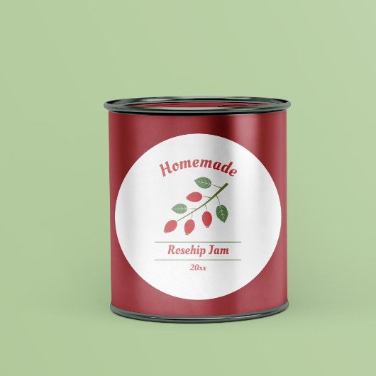 Sticker Étiquette de jam Rosehip modifiable