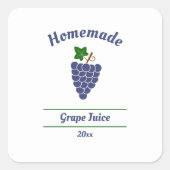 Sticker Étiquette de jus de raisin modifiable (Devant)