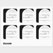 Sticker Étiquette de la bougie à script minimal de (Feuille)