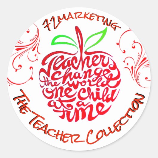 Sticker Étiquette de la collection des enseignants (Devant)
