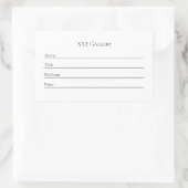 Sticker Étiquette de l'exposition de la Galerie d' (Sac)