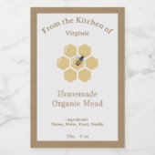 Sticker Étiquette de miel ou de bouteille de viand (Étiquettes simples)