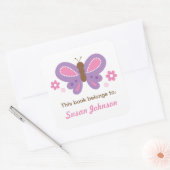 Sticker Étiquette de nom papillon pour enfants (Enveloppe)