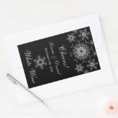 Sticker Étiquette de Parties scintillant d'argent  (Enveloppe)