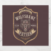 Sticker Étiquette de potion Wolfsbane (Étiquettes simples)