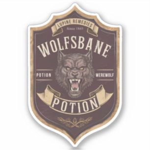 Sticker Étiquette de potion Wolfsbane