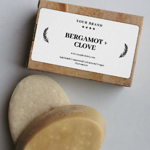 Sticker Étiquette de produit de savon naturel pers