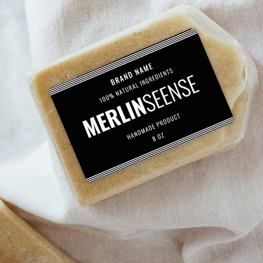Sticker Étiquette de produit de savon naturel pers