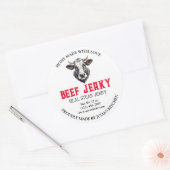 Sticker Étiquette de produit Jerky de boeuf (Enveloppe)