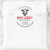 Sticker Étiquette de produit Jerky de boeuf (Sac)