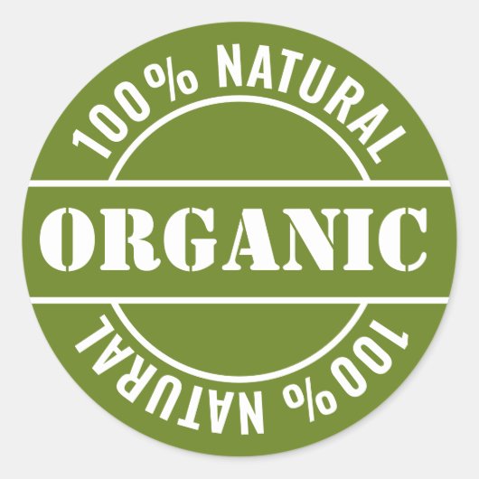 Sticker Étiquette de produit naturel (Devant)
