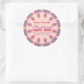 Sticker Étiquette de produit Pink Purple Pastel (Sac)