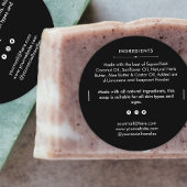 Sticker Étiquette de produit pour barres de savon 