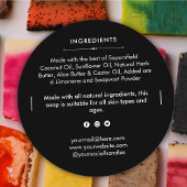 Sticker Étiquette de produit pour barres de savon 