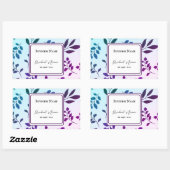 Sticker Étiquette de produit Rectangle (Feuille)