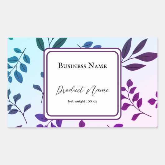 Sticker Étiquette de produit Rectangle (Devant)