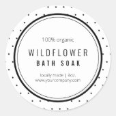 Sticker Étiquette de produits Black and White (Devant)