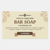 Sticker Étiquette de savon fait maison (Devant)