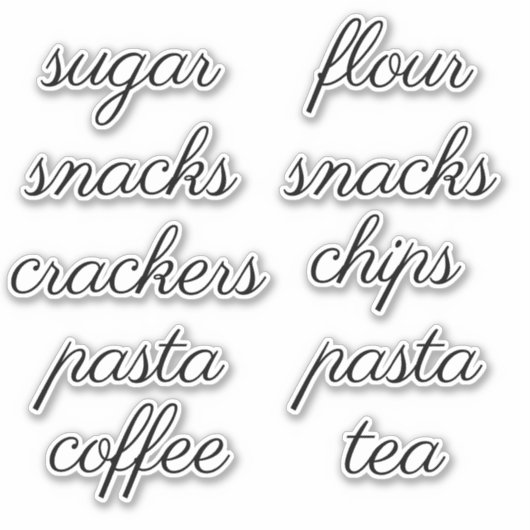 Sticker Étiquette de script de l'organisation de l (Devant)