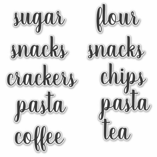 Sticker Étiquette de script de l'organisation de l (Devant)