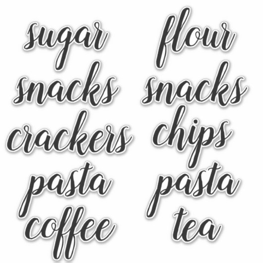 Sticker Étiquette de script de l'organisation de l (Devant)