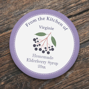 Sticker Étiquette de sirop d'airelle rustique