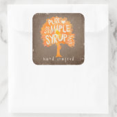 Sticker Étiquette de sirop d'érable artisanal (Sac)
