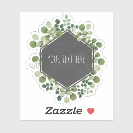 Sticker Étiquette de tableau de bord végétal (Feuille)