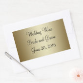 Sticker Étiquette de vin Mariage Gold (Enveloppe)