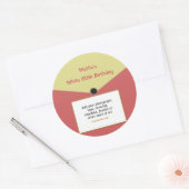 Sticker Étiquette d'enregistrement personnalisé V2 (Enveloppe)