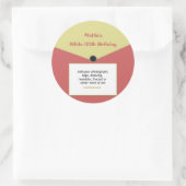 Sticker Étiquette d'enregistrement personnalisé V2 (Sac)