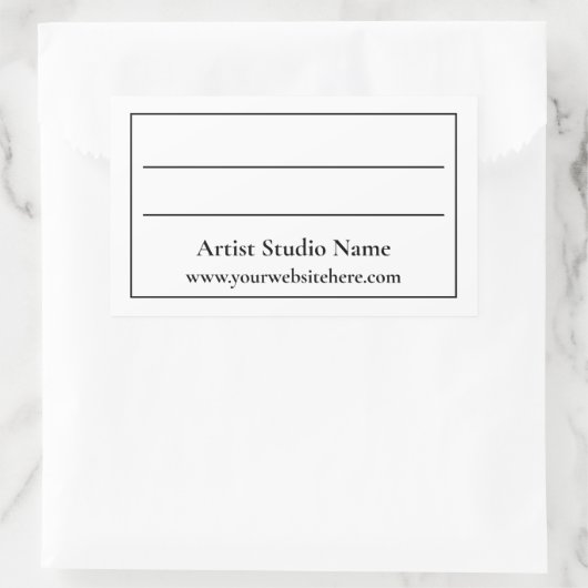 Sticker Étiquette du dos de l'oeuvre (Sac)