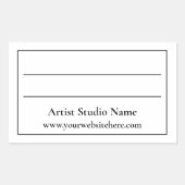 Sticker Étiquette du dos de l'oeuvre (Devant)