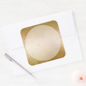 Sticker Étiquette en marbre doré Grand Carré (Enveloppe)