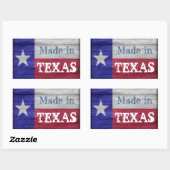 Sticker Étiquette fabriqué au Texas (Feuille)