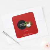 Sticker Étiquette Festive Red Coconut Coquito (Enveloppe)