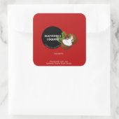 Sticker Étiquette Festive Red Coconut Coquito (Sac)