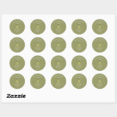 Sticker Étiquette Kraft & Rustic Pear Juice (Feuille)