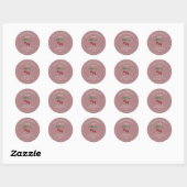Sticker Étiquette Kraft & Rustic séché Goji Berrie (Feuille)
