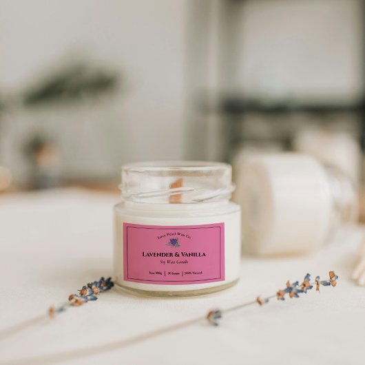 Sticker Étiquette Lavande Et Vanille