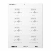 Sticker Étiquette logo personnalisé (Feuille entière)