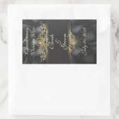 Sticker Étiquette Mariage Gold Spiders (Sac)