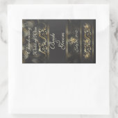 Sticker Étiquette Mariage Ornate Golden Spiders (Sac)