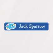 Sticker Étiquette mignon caricature animal garçon (Design 1)