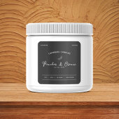 Sticker Étiquette noir et blanc