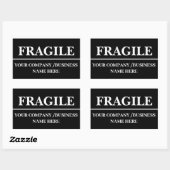 Sticker Étiquette noir fragile (Feuille)