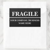 Sticker Étiquette noir fragile (Sac)