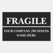 Sticker Étiquette noir fragile (Devant)
